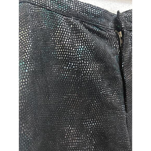 VTG Maxima Wilsons Leather Biker Pants 10 Black Textured Moto Grunge Whimsygoth - Picture 4 of 8